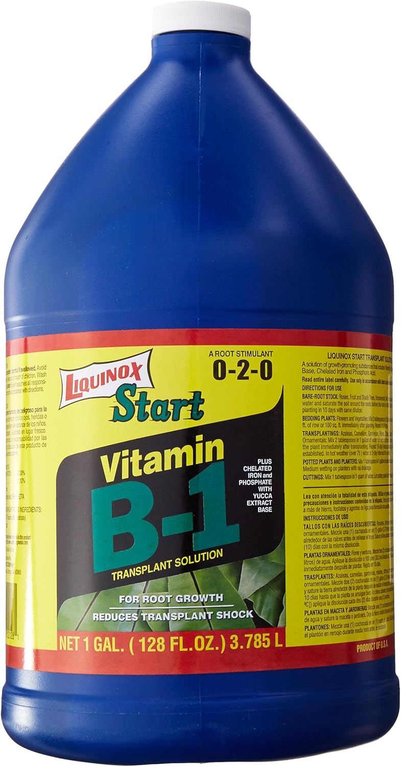 Liquinox 0-2-0 Start with Vitamin B-1 Transplant Solution, 1 Gallon - Image 1